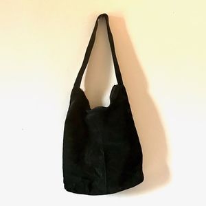 Black Suede Robert Clergerie Bag
